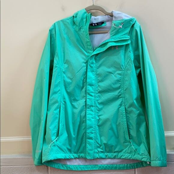 Under Armour Jackets & Blazers - Under Armour L green hooded jacket